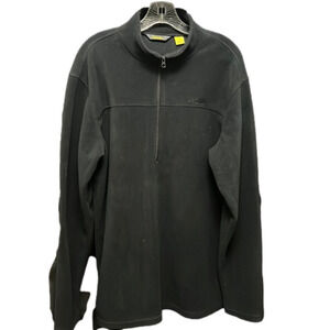 𝅺CABELA- black 3/4 zip pullover fleece